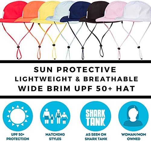 SwimZip Wide Brim Sun Hat for Kids with UPF 50 Protection