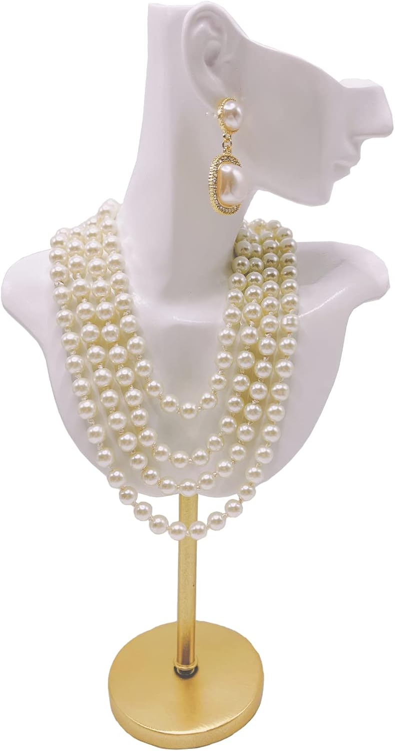 Mosielory Jewelry Display Stand with Metal Base