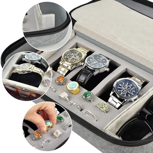 Casmilee Travel Watch Case for Men Women