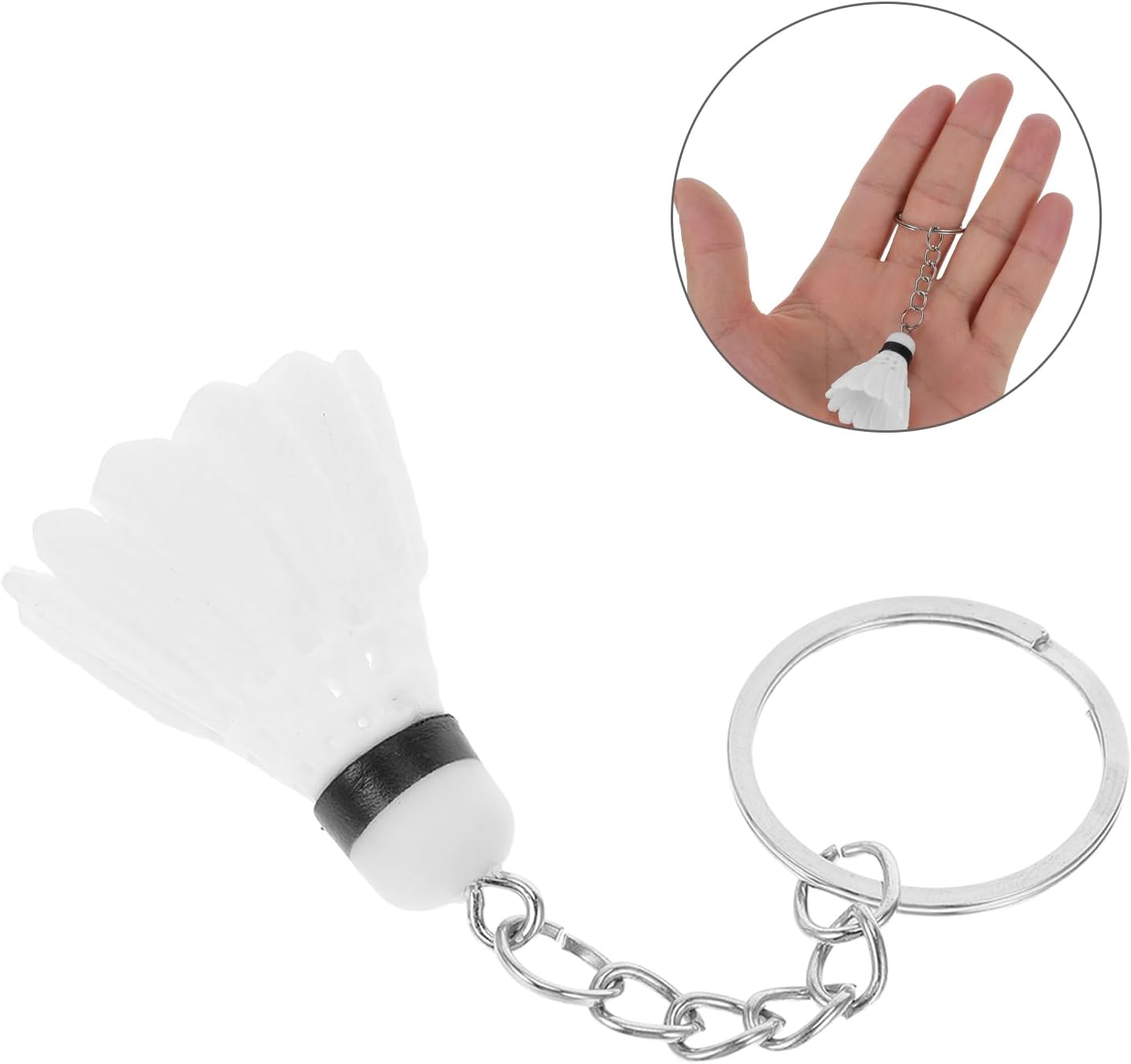 LUOZZY 48 Pcs Mini Badminton Keychain