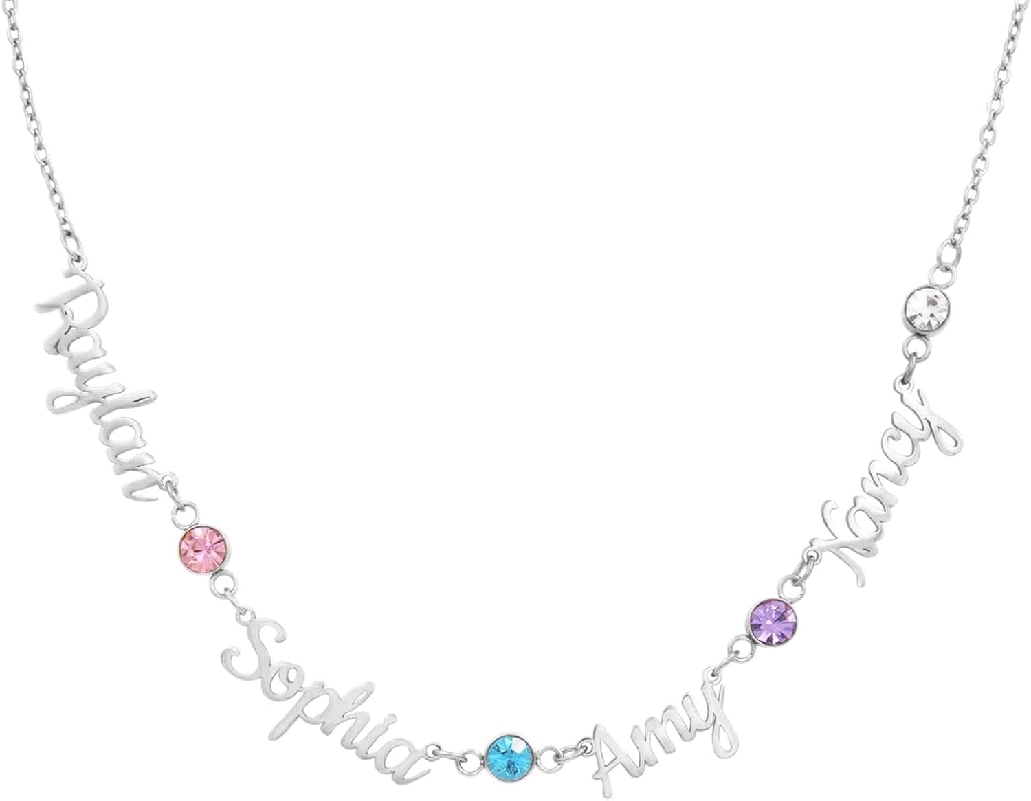 Custom Name Necklace Personalized 925 Sterling Silver