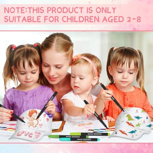 Back to School White Baseball Hats Bulk DIY for Kids