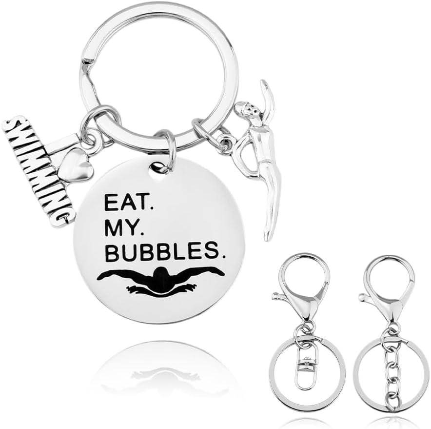 Funny Swimming Keychain for Men and Women
