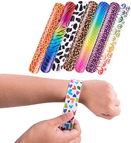 Super Z Outlet Retro Plastic Vinyl Bracelets 72 Pack