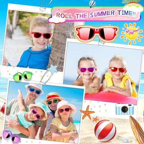 Kids Sunglasses 24 Pack with UV400 Protection