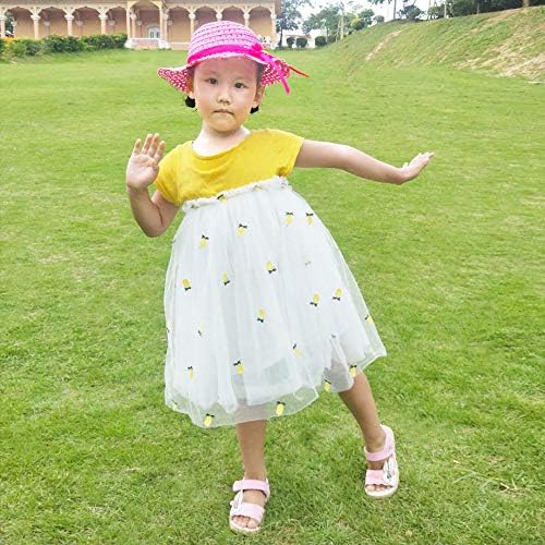 6 Sets Daisy Flower Straw Hats and Wallets for Kids Party Gift