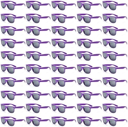50 Pack Retro 70s 90s Sunglasses for Party