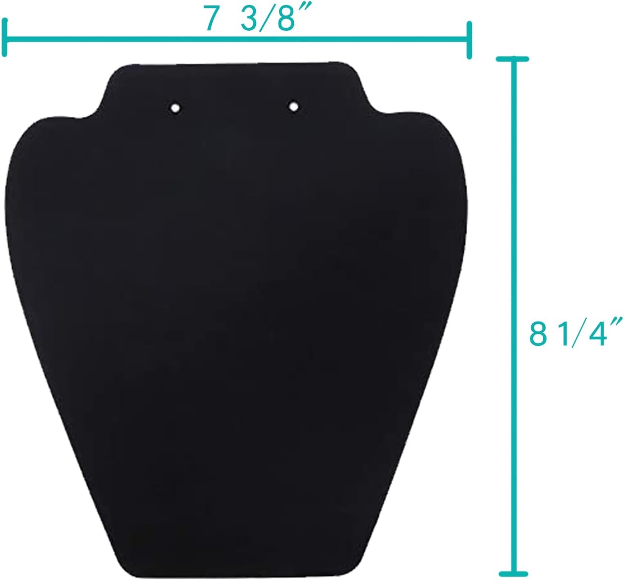 12 PCS Black Velvet Necklace Display Stand