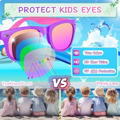 Kids Sunglasses Bulk 8PCS Translucent Party Favors