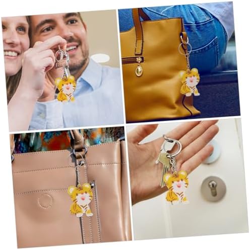 30 Sets Cartoon Tiger Keychains for Bags and Luggage