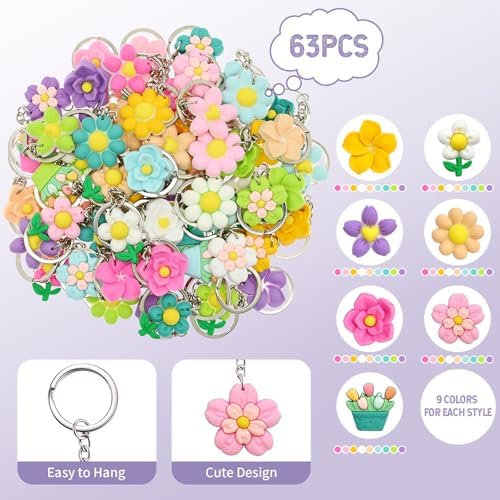 Cute Keychains Bulk for Girls Backpack Decor