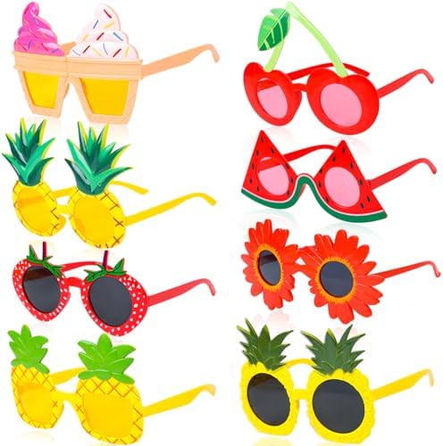 8PCS Summer Party Sunglasses with Novelty Designs