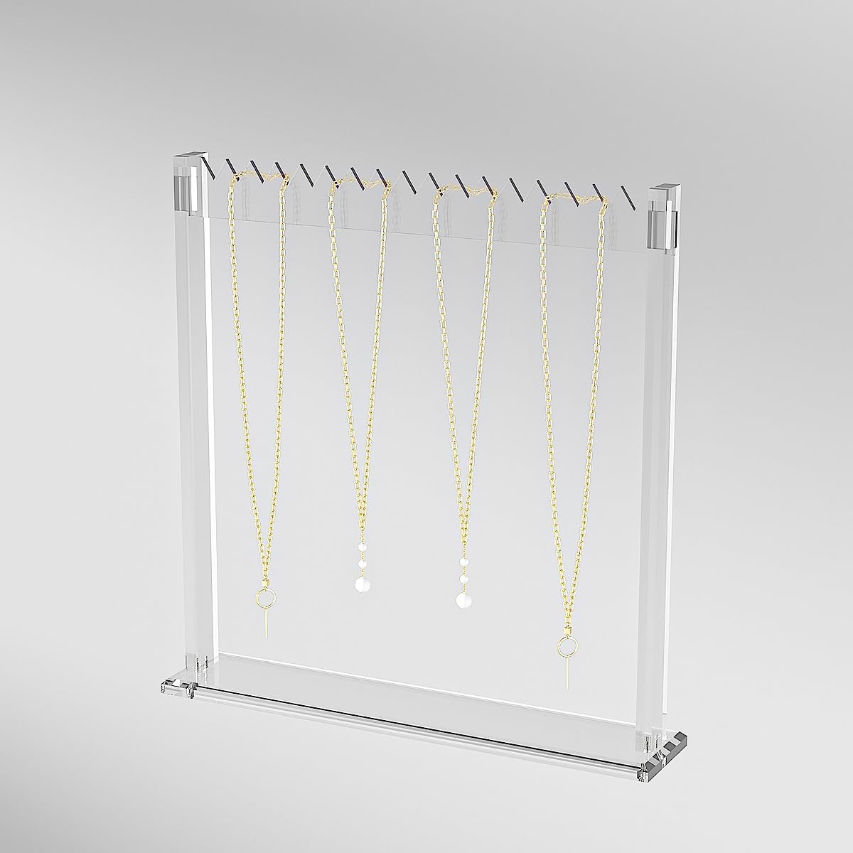 Coward Acrylic Necklace Holder Stand Clear Color