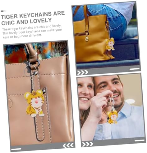 30 Sets Adorable Tiger Keychains for Bags and Key Rings