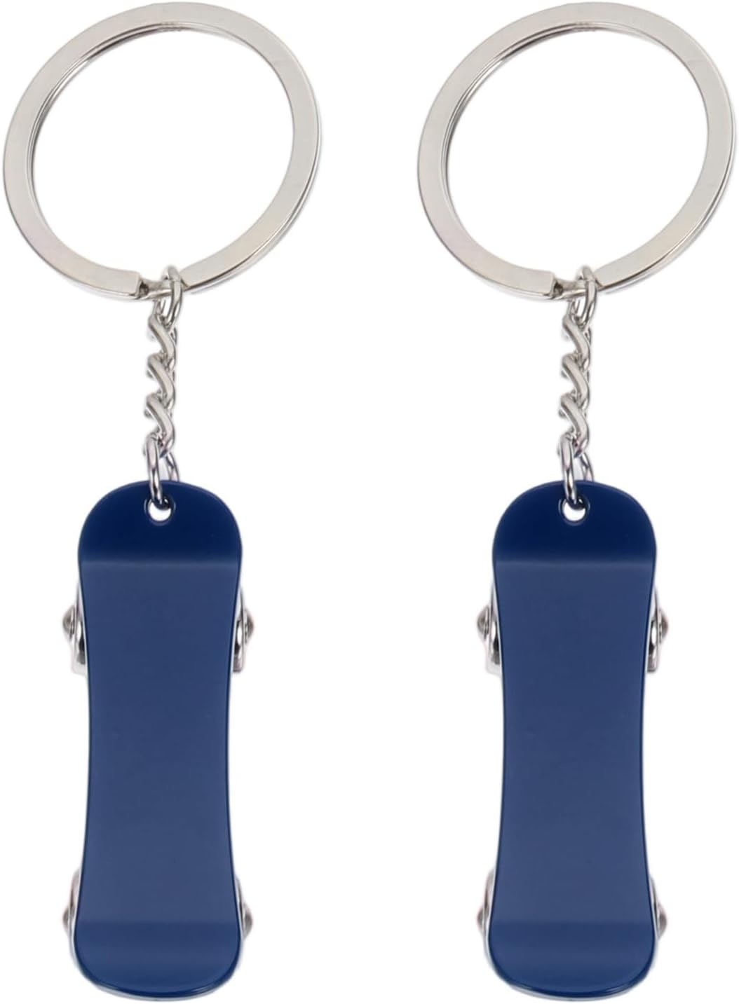 PATIKIL Mini Skateboard Keychain Key Ring