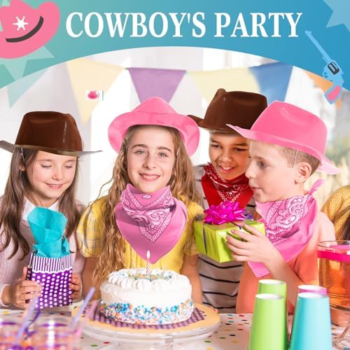 Haysandy 24 Piece Western Cowboy Hat Set for Kids