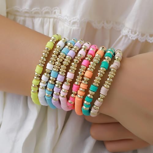 Boho Stackable Beads Bracelets for Women Surfer Style