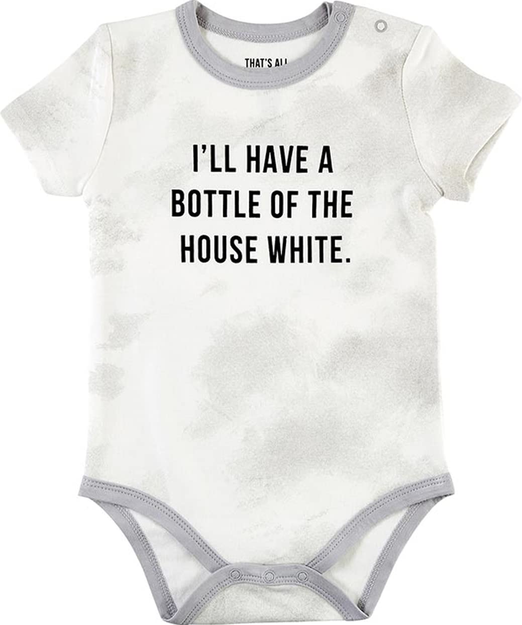 Stephan Baby Snap Suit - 6-12 Months House White