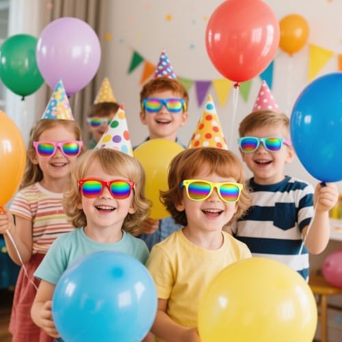 LovesTown Kids Sunglasses Bulk Set for Birthday Beach Events