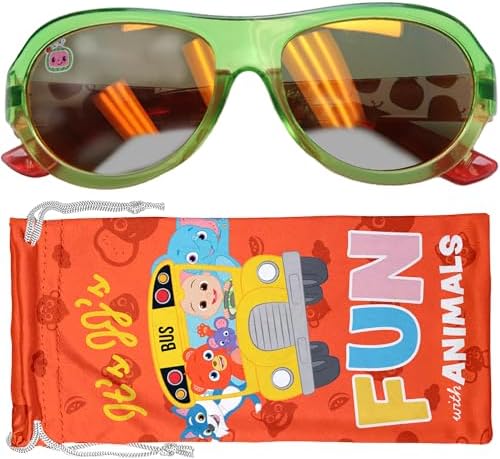 Sun-Staches Kids Sunglasses with UV Protection and Soft Carry Case