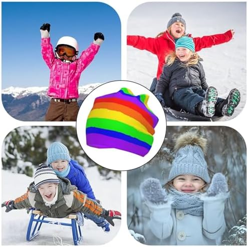 Gay Rainbow Boys Knitted Beanie Cap Hat Skull Cap