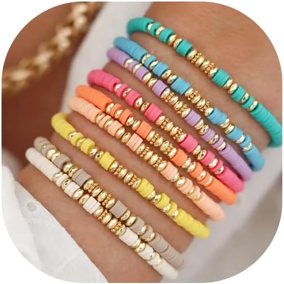 Boho Stackable Beads Bracelets for Women Surfer Style