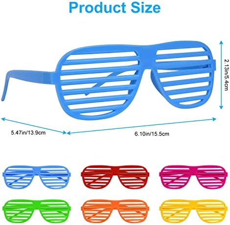 Neon Color Shutter Shades Kids Funny Party Glasses