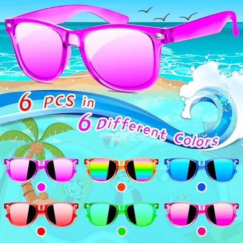 Kids Sunglasses 6 Pack UV400 Protection