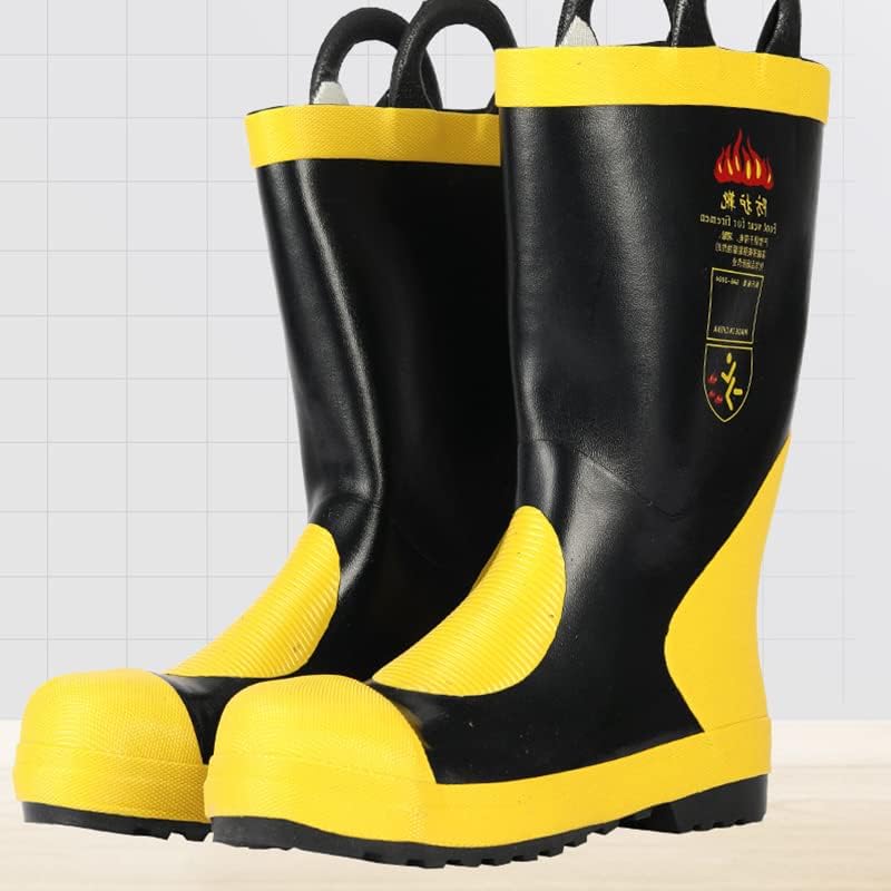 Fire Protective Boots with Heat Resistance and Non Slip Sole