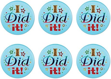 Beistle 6 Satin Buttons for Party Celebrations