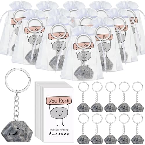 30 Sets Inspirational You Rock Keychain Gifts