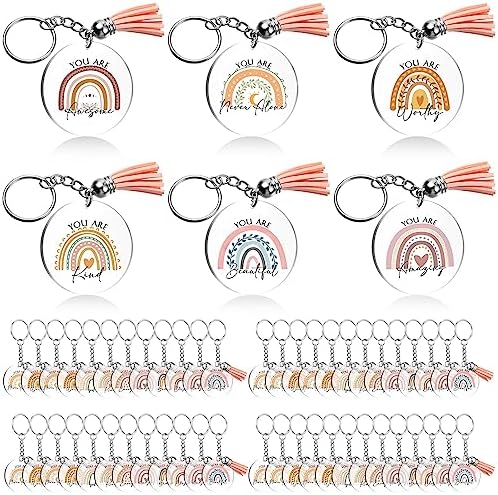 Unittype Inspirational Rainbow Keychain Set
