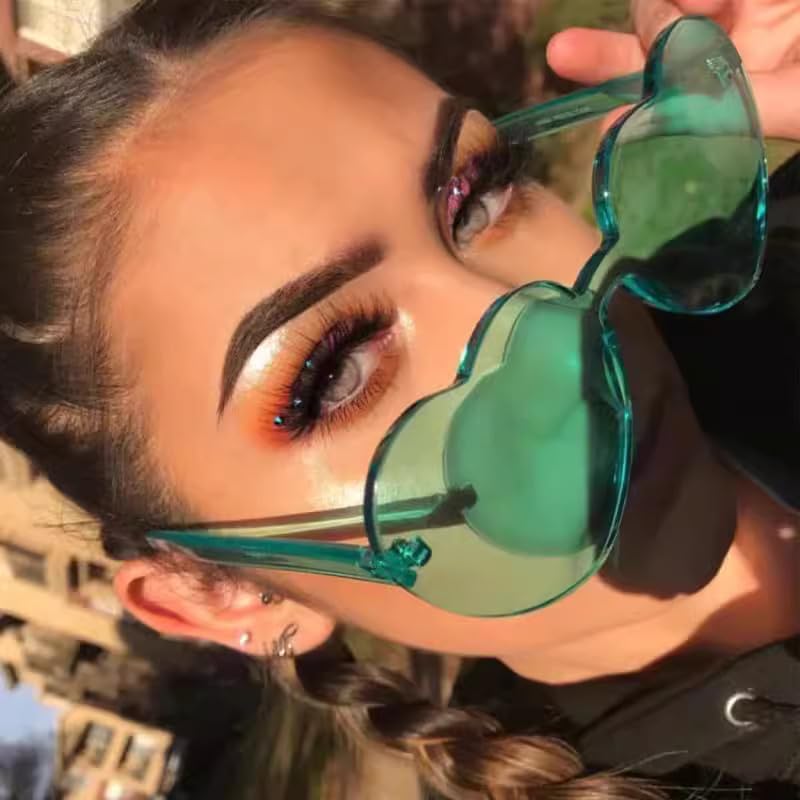 ASAHEL Heart Sunglasses for Women and Girls Halloween Party Favor
