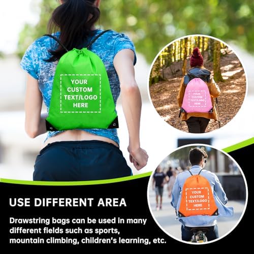 Custom Drawstring Backpacks 10 50 100 200 Pack