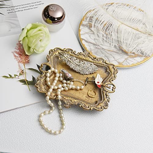 Funly mee Small Antique Gold Jewelry Tray