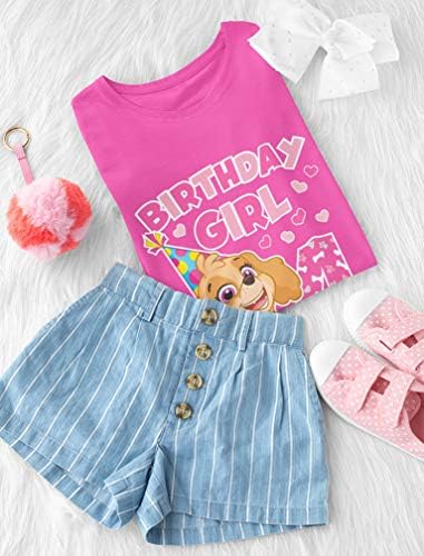 Skye Paw Patrol 4th Birthday Tee for 4 Year Old Girl