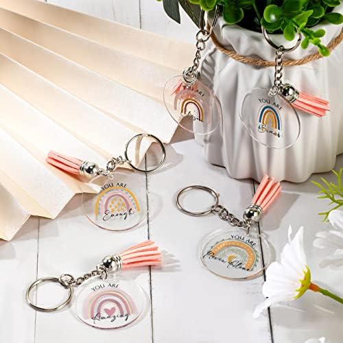 Unittype Inspirational Rainbow Keychain Set