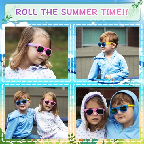 Kids Sunglasses Bulk 8PCS Translucent Party Favors