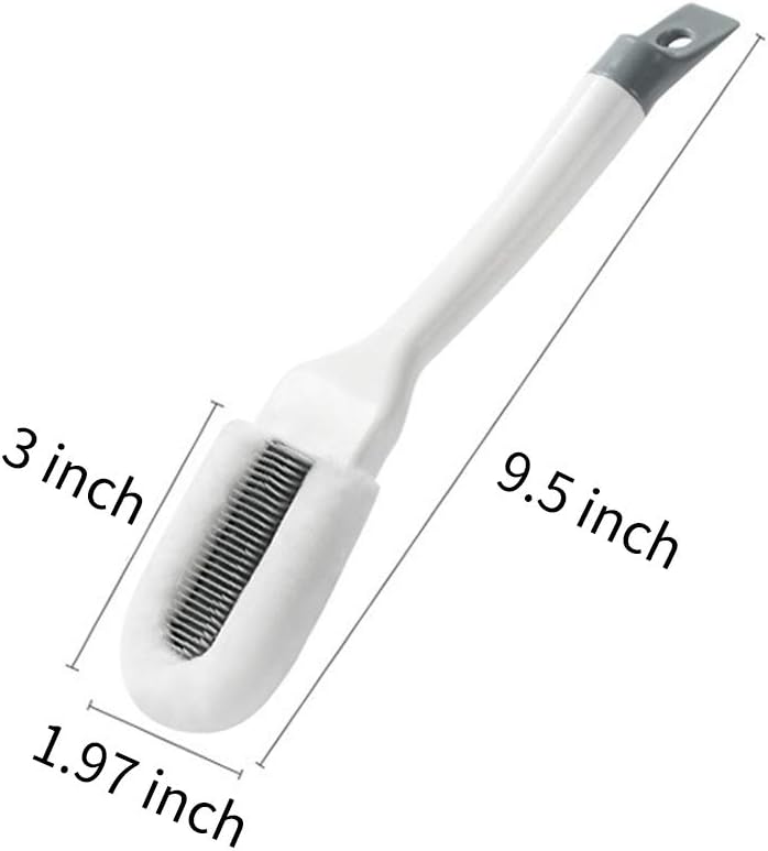 Andiker Professional Cleaning Shoe Brush with Long Handle and Hangable Design