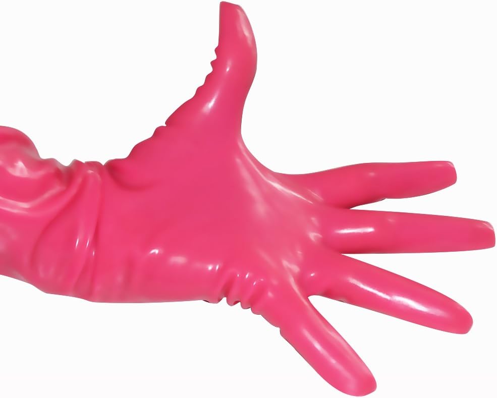 EXLATEX Rubber Secrets Short Latex Mixed Toes Wrist Gloves