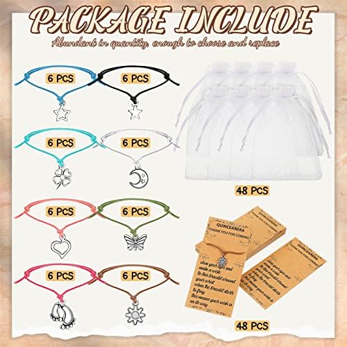 48 Piece Quinceanera Wish Bracelet Favor Set