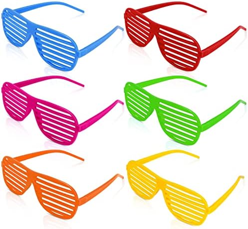 Neon Color Shutter Shades Kids Funny Party Glasses