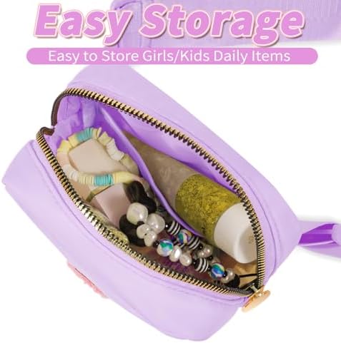 Uygafly Cute Initials Fanny Pack for Kids 4-8