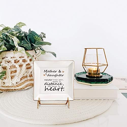 ELEGANTPARK Ceramic Jewelry Dish for Mother and Daughter