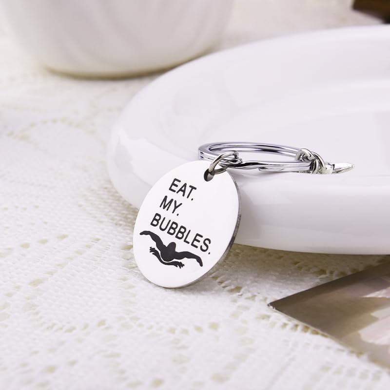 Funny Swimming Keychain for Men and Women