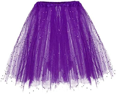 Bassinet Skirt Paillette Layered Skirt for Women