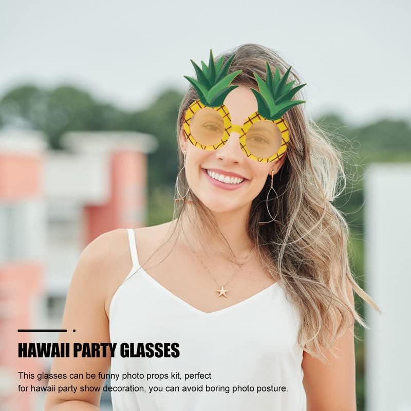 8Pcs Funny Tropical Sunglasses for Luau Party