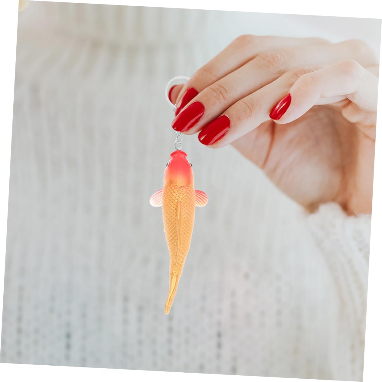 Healifty 8pcs Cute Fish Keychain for Boys and Girls