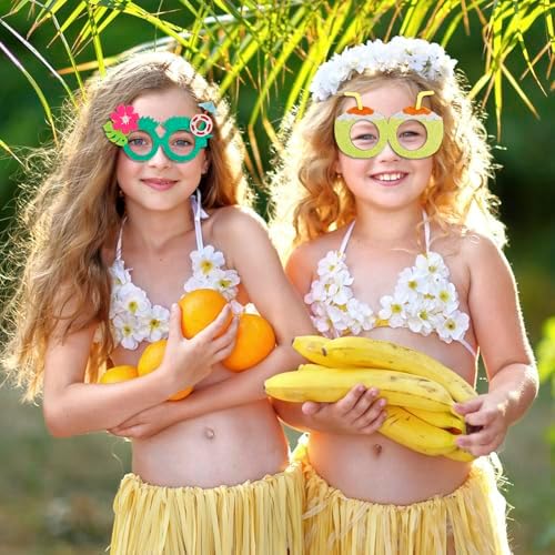 WHAVEL Luau Party Decor Sunglasses 8 Pack