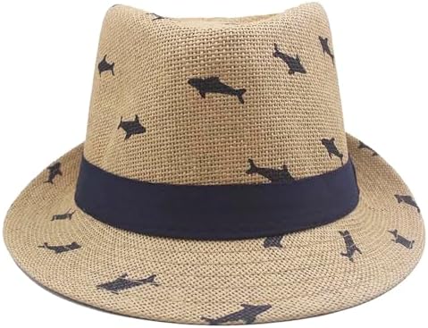 Summer Fedora Hat for Kids 4-8 Years